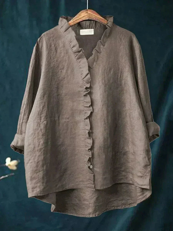 Eline | Élégante Blouse d'Été en Lin