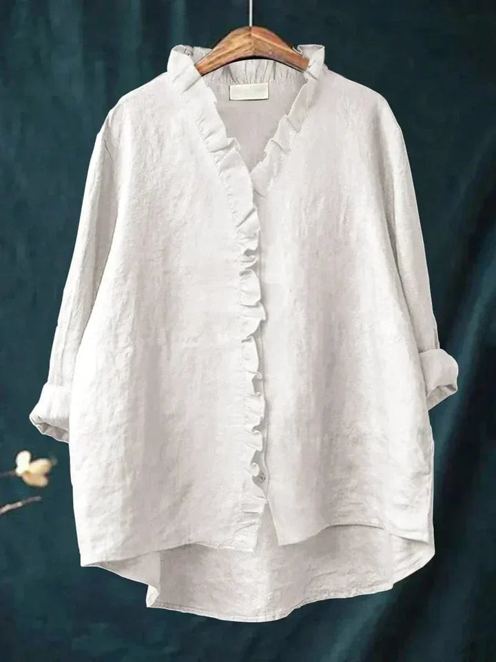 Eline | Élégante Blouse d'Été en Lin