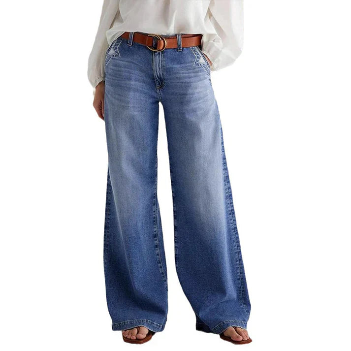 Paula – Jeans taille haute et jambe large